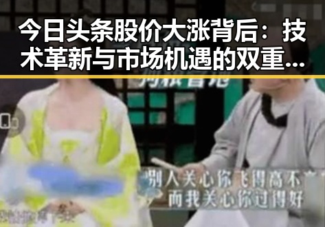 今日头条股价大涨背后：技术革新与市场机遇的双重推动